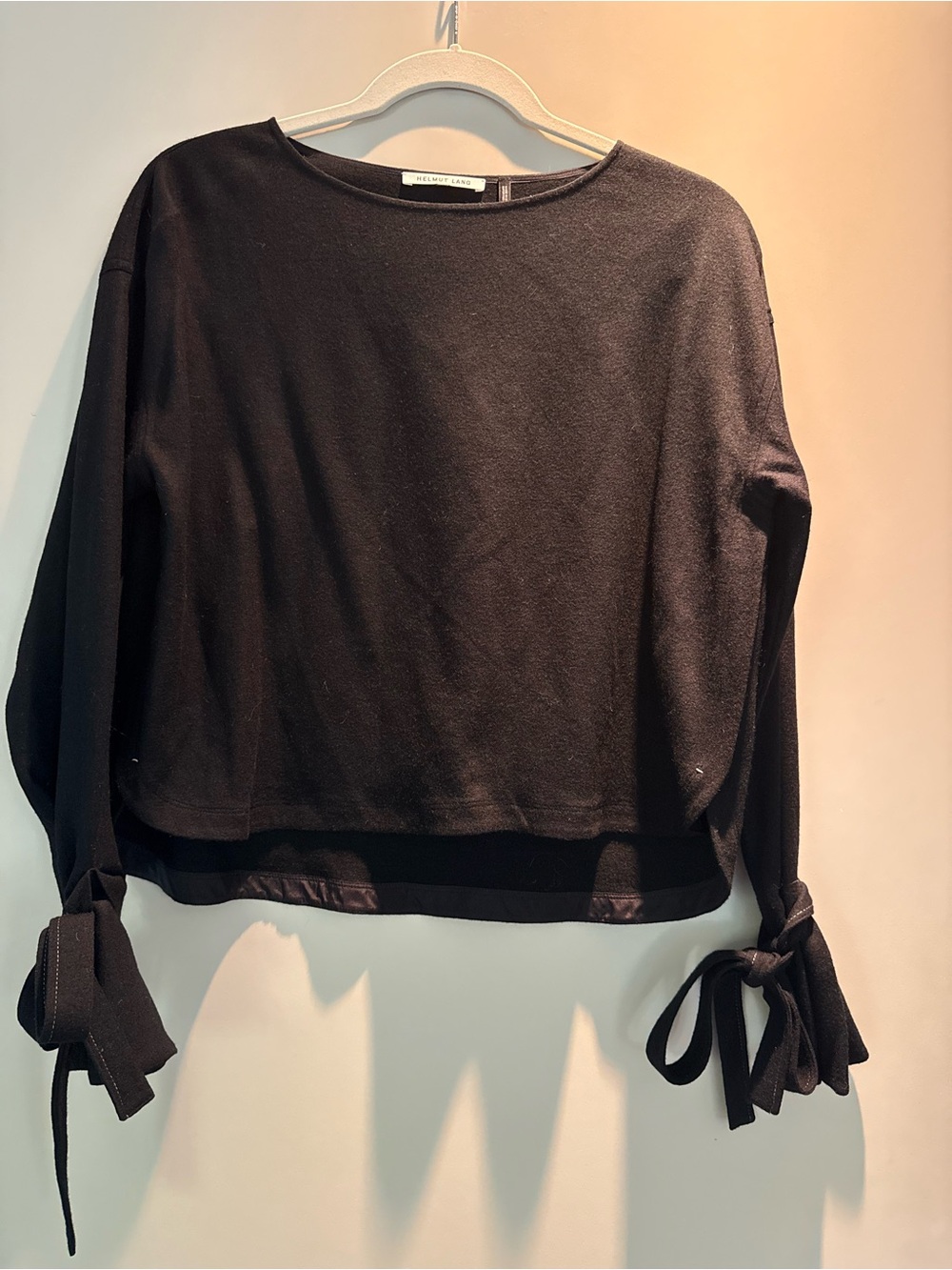 Helmut Lang Black Cropped shirt